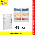 JIELISI 8703 48 Keys Metal Key Cabinet Box with Lock Heavy Duty Wall Mount Key Storage Cabinet Office Hotel JIELISI 8703 48 Keys Metal Key Cabinet Box with Lock Heavy Duty Wall Mount Key Storage Cabinet Office Hotel