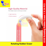 Rotating Rubber Eraser Pen Style Push Eraser Clean Smooth Erasing Pemadam Pensil #8330 #笔形胶擦 #Stationery #Eraser