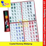 CROWN Crystal Gold Rummy Mahjong Set #2048 #皇冠水晶扑克牌麻将 CROWN Crystal Gold Rummy Mahjong Set #2048 #皇冠水晶扑克牌麻将