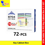 JIELISI 8704 72 Keys Metal Key Cabinet Box with Lock Heavy Duty Wall Mount Key Storage Cabinet Office Hotel JIELISI 8704 72 Keys Metal Key Cabinet Box with Lock Heavy Duty Wall Mount Key Storage Cabinet Office Hotel