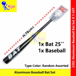 Aluminum Baseball Bat Set ( Bat + Baseball ) 25inch Baseball Bat #2592 #SetKelawarBesbol #棒球棒套装 #棒球 #Besbol #BaseballSet