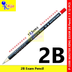 Master King Exam 2B Pencil 1 X 12-PCS #P-3300 #3300 #2B #Pencil