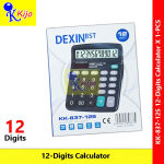 DEXIN 12-Digits KK-837-12S Black Office Business Calculator #计算机 #Kalkulator #DEXIN #Black #KK-837-12S #OfficeCalculator