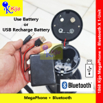 Handheld MultiFunction Power Megaphone Rechargeable Battery Hailer Pembesar Suara Voice Amplifier Speaker #1868