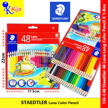 STAEDTLER LUNA Color Pencil 48-Color Wood Long Color Pencil #136 C48