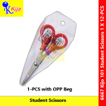 【12-PCS】 101 Kids Scissors 10cm± Stainless Steel #101 #6667 【12-PCS】 101 Kids Scissors 10cm± Stainless Steel #101 #6667