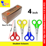 【12-PCS】 101 Kids Scissors 10cm± Stainless Steel #101 #6667