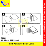 Self-Adhesive Book Cover Pembalut Buku Gam Sticker Transparent Book Wrap Cover #1913 #32K #2156