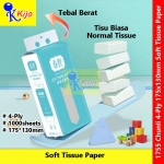 Chunli 4-Ply Soft Tissue Paper Botare Tissue 175*130mm 1000sheets Tisu Paper Tebal Jimat #1755 #Chunli #4-Ply #柔软纸巾 #卫生纸巾 #TisuPaper #BotareTissue 