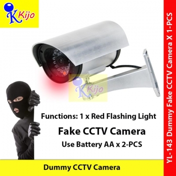 【Fake】 Dummy CCTV Camera with Red Flashing Light #CCTV #FakeCamera #DummyCamera #YL-143 #仿真摄像头 #警惕假摄像头 #CCTVPalsu