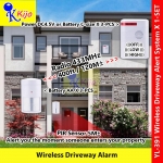 【Alarm】 Wireless Driveway Alert System PIR Sensor Wireless Home Office Sensor Motion Alert Alarm #YL-391 #红外线无线警报器