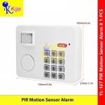 【Alarm】 Sensor Alarm PIR Motion 5M± PIR Sensor Home Office Security Alarm #PIR #Sensor #Motion #YL-107 #红外线警报器 #密码解锁