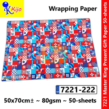 【50-Sheets】Present Gift Paper / Wrapping Paper / Kertas Hadiah / 礼物纸 #7221 #MasterKing #222
