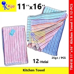 【12-Helai】 418 Kijo Kitchen Towel 1 X 12-Helai #厨房巾 #茶巾 #Cotton #Cloth #418
