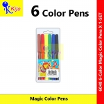6-Color Magic Pen Color Pen / Watercolor Marker / Pen Color Pensil Warna Sekolah / School Fibre Tip Color Pen Magic Pen #6048