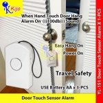【Alarm】 Door Touch Sensor Alarm Travel Hotel Motel Safety Sensor Alarm Hang On #YL-151 #DoorTouch #SensorHangOn #门把感应警报器