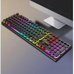 T-WOLF T80 Retro Punk Rainbow Gaming Keyboard #T-Wolf #T80 #3080 #Computer #Keyboard #GamingKeyboard