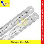 Kijo Stainless Steel Ruler 20cm 8inch Pembaris Besi #铁尺 #Kijo #2349 #StainlessSteelRuler #PembarisBesi #20cm #8inch