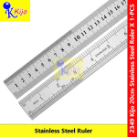 Kijo Stainless Steel Ruler 20cm 8inch Pembaris Besi #铁尺 #Kijo #2349 #StainlessSteelRuler #PembarisBesi #20cm #8inch