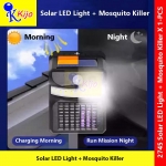 Solar LED Light UV Mosquito Killer Waterproof Outdoor Garden Eco Auto Move Sensor White LED+UV Killer #2745 #灭蚊灯 #Solar