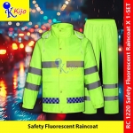 XXL Safety Fluorescent Motorcycle Raincoat Motor Baju Hujan Fluorescent #Raincoat #Motorcycle #荧光雨衣 #Safety #1220 #套装雨衣