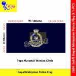 90x180cm± 3x6ft± Royal Malaysian Police Flag Bendera Polis Diraja Malaysia ( PDRM ) #2696 #Polis #PDRM