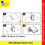 Self-Adhesive Book Cover Pembalut Buku Gam Sticker Transparent Book Wrap Cover #1926 #16K #2656