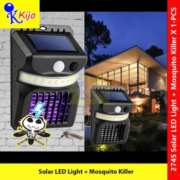 Solar LED Light UV Mosquito Killer Waterproof Outdoor Garden Eco Auto Move Sensor White LED+UV Killer #2745 #灭蚊灯 #Solar