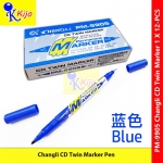 【12-PCS】 Changli CD Twin Permanent Marker Pen #PM-9905 #changli #CDMarker #2in1 #P9905 #MarkerPen