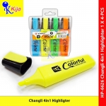 【4in1】 Changli Colorful Highlighter #Changli #HP-6626 #Highlighter #YM-6626 #Colorful #4in1
