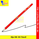 Kijo HB Pencil #PensilKayu #RedBodyPencil #RedBarrel #HB #Pencil #铅笔 #红圆椴木HB铅笔 #HB-181 #KIJO #HBPencil