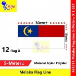 Melaka Flag Line Nylon Polyester Melaka Negeri Bersejarah Flag 5meter± 12flag #61211 #Malacca #Flag #line #马六甲旗