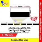 Pahang Flag Line Nylon Polyester Pahang Darul Makmur Flag 5meter± 12flag #61207 #Pahang #Flag #line #彭亨旗
