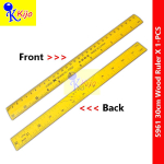 30cm Wood Ruler Pembaris Kayu Yellow Wood Ruler #5961 #30cm #12inch #WoodRuler #PembarisKayu #木尺 #黄色木尺