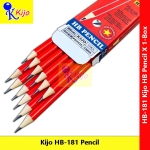 Kijo HB Pencil #PensilKayu #RedBodyPencil #RedBarrel #HB #Pencil #铅笔 #红圆椴木HB铅笔 #HB-181 #KIJO #HBPencil