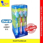 【12-PCS】 Oral-B Shiny Clean Toothbrush Berus Gigi Bersih Cerah #9373 #Oral-B #Original #ShinyClean #欧乐-B #牙刷
