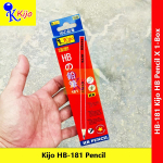 Kijo HB Pencil #PensilKayu #RedBodyPencil #RedBarrel #HB #Pencil #铅笔 #红圆椴木HB铅笔 #HB-181 #KIJO #HBPencil