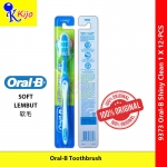 【12-PCS】 Oral-B Shiny Clean Toothbrush Berus Gigi Bersih Cerah #9373 #Oral-B #Original #ShinyClean #欧乐-B #牙刷