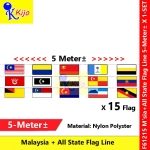 Nylon All State 15pcs Bendera Negeri Malaysia String Banting Flag flag line #61215 #State #Malaysia