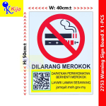 Warning Sign Board Dilarang Merokok No Smoking No Vape No E-Cigarette 2025 New Warning Sign Board #禁止吸烟 #禁止电子烟 #2753