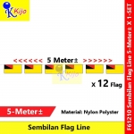 Negeri Sembilan Flag Line Nylon Polyester Negeri Sembilan Darul Khusus Flag 5meter± 12flag #61210 #Sembilan #Flag #森美蘭旗