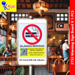 Warning Sign Board Dilarang Merokok No Smoking No Vape No E-Cigarette 2025 New Warning Sign Board #禁止吸烟 #禁止电子烟 #2753