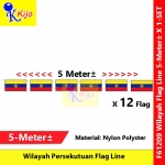 Wilayah Persekutuan Flag Line Nylon Polyester Federal Territories Flag 5meter± 12flag #61209 #Wilayah #Flag #聯邦直轄區旗