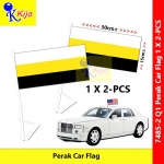 【2-PCS】 Perak Car Flag Nylon Polyester Bendera Kereta Perak Darul Ridzuan Flag #WallFlag #CarFlag #Q1 #7485-2 #霹靂旗 #车旗