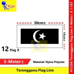 Terengganu Flag Line Nylon Polyester Terengganu Darul Iman Flag 5meter± 12flag #61206 #Terengganu #Flag #line #登嘉樓旗