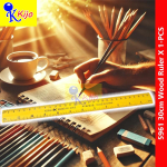 30cm Wood Ruler Pembaris Kayu Yellow Wood Ruler #5961 #30cm #12inch #WoodRuler #PembarisKayu #木尺 #黄色木尺