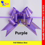 12mm X 10pcs Pull Ribbon Bow Satin Metallic #5922