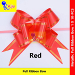 12mm X 10pcs Pull Ribbon Bow Satin Metallic #5922
