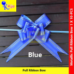 12mm X 10pcs Pull Ribbon Bow Satin Metallic #5922