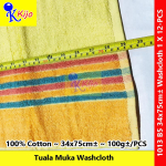 Classic Cotton Washcloth Tuala Muka 100% Cotton 34x75cm± 100g± #1013 #B5 #Washcloth #TualaMuka #100%cotton #全棉面巾